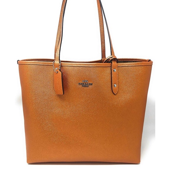 Coach Tangerine Reversible Tote - Picture 4 of 8